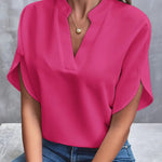 Bella | Short Sleeve Batwing Blouse