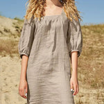 Square Neck Casual Dress