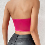 Plain Handkerchief Hem Tube Top