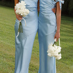 Margovil Bow Knot Off Shoulder Maxi Party Dress