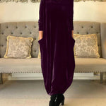 Wilma | Cozy Draped Maxi Dress for Winter