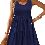 Womens Summer Sundress Boho Floral Casual Tank Dresses