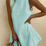 Chic Wave Edge Mini Dress
