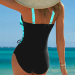 Eleanor | Gradient Drawstring One-Piece Swimsuit