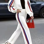Column Striped Casual Pants Bottoms Trousers