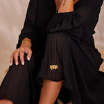 Cotton and Linen Patchwork Loose Maxi Dress