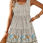 Womens Summer Sundress Boho Floral Casual Tank Dresses