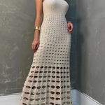 Rustic Patchwork Cutout Off Shoulder Maxi Dress