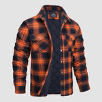 Douglas™ | Quilt-Lined Plaid Flannel Bomber Jacket
