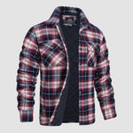 Douglas™ | Quilt-Lined Plaid Flannel Bomber Jacket