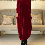 Wilma | Cozy Draped Maxi Dress for Winter