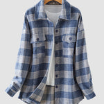 Shirt Jackets Button Down Long Sleeve Collared Shacket Coats