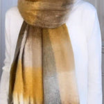 White V-neck Loose-fitting Sweater
