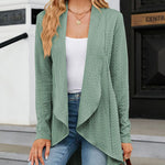 Open Front Cardigan Long Sleeve Knit Sweater Outwear