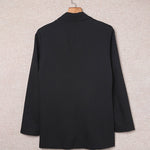 Nadorine Double Breasted Button Down Office Work Wear Solid Blazer Jacket