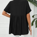 V Neck Blouse Elegant Casual Short Sleeve V Neck T-Shirt