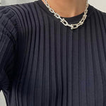 Long Sleeve Dress Crew-Neck Knit Maxi Dress Ribbed Elegant Long High Waist Pleated Dresses
