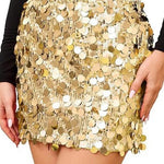 Shiny Sequin Bodycon Mini Skirt