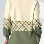 Yamila | Sweater with Checked Detail