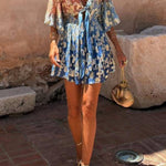 Rosalinda Satin Knot Mini Dress
