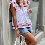 Nice White Argyle Shirt