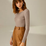 Sexy V-neck Sweater Slim Base Knitwear