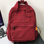 Simple Casual 5 Colors Canvas Backpack