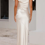 Margovil Bow Knot Off Shoulder Maxi Party Dress