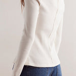 Margovil Button Down Long Sleeves Ribbed Knit Top