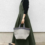 Nadorine Women's Casual Long Women Strap Pocket Big Solid Dress Loose Dress