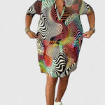 Lia | Sophisticated V-neck Dress