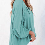 Nadorine Split V Neck Long Sleeve Dolman Blouse for Women Casual Business Work Office 2026 | Under $40