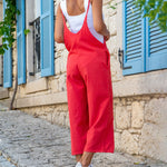 Spaghetti Strap Pocket Boho Jumpsuit
