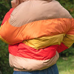 Morning Sun Color Block Puffer Jacket