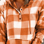 Vintage Check Print Hoodie