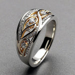 Elegante Bloemrijke Ring van Sterlingzilver™