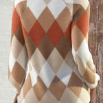 Asha | Checkered Knit with Button Detail