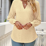 Nadorine Long Sleeve T-Shirt Solid O Neck Elastic Tops for Women Casual Work Office Loose Fit 2026 | Under $40