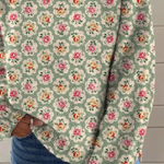 Florencia | Floral print turtleneck sweater