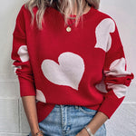 Love O-neck Knitted Sweater