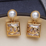 Contrast Color Geometric Earrings Accessories