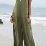 Harper Pocketed Wide Leg Suspender Relaxed Jumpsuit