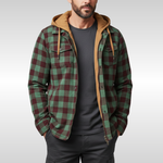 Richard | Plaid Patchwork Hooded Jacket