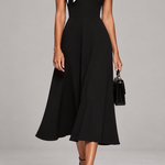 Alice | Square Neck Colorblock Midi Dress