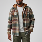 Richard | Plaid Patchwork Hooded Jacket