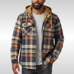 Richard | Plaid Patchwork Hooded Jacket