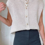 Women's Pointelle Sweater Vest