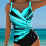 Eleanor | Gradient Drawstring One-Piece Swimsuit