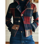 Sage | Classic Check Wool Jacket