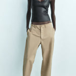 Margovil Strapless Metallic Crop Tube Top